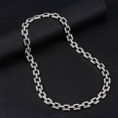 Brand New Women's White Gold Chain Link Diamond Necklace 14k White Gold Plated Sterling Silver Genuine 4ct Radiant Cut Lab Created Diamonds Length - 20" 14mm Width Retail Price $400 Buy With Confidence From A Top Rated Seller With A 99%+ Feedback Rating! A0716 (Id-472-) Classic Diamond Tennis Necklace With Chain, Formal White Gold Tennis Necklace With Chain, White Diamond Link Chain Necklace, White Gold Cubic Zirconia Jewelry With Box Chain, Formal Diamond Tennis Necklace With Chain, White Gold Iced Out Link Necklace, Iced Out White Gold Link Necklace, Formal Diamond Necklace With Chain, Iced Out Diamond Chain Necklace As Gift