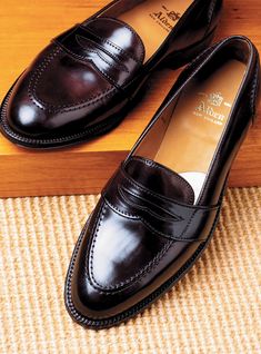 The Alden Slip-On Loafer in Cordovan - The Ben Silver Collection Shell Cordovan Shoes, Business Casual Attire For Men, Ben Silver, Alden Shoes, Cordovan Shoes, Mens Black Dress Shoes, Sell Shoes, Italy Pictures, Burgundy Shoes