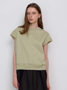 Composition : COTTON100Country of Origin : Republic of Korea Drop Shoulder Tee, Drop Shoulder, Light Green, Composition, Top Outfits, The Originals, Clothes For Women, Green, Clothes