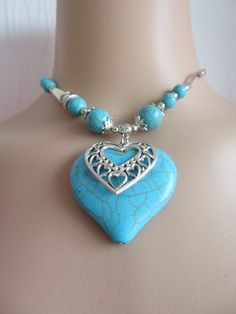 Pendant-Turquoise-Bohemian Silver Heart Pendant -Turquoise-Tibetan Silver- Ethnic Jewellery -gift 16 ins - can be extended See my shop at https://Merlinscaveshop.com A PERFECT PLACE TO FIND THAT SOMETHING SPECIAL FOR SOMEONE Turquoise Bohemian Jewelry As Gift, Bohemian Turquoise Jewelry As Gift, Adjustable Bohemian Heart Pendant Jewelry, Bohemian Festival Necklace With Heart Charm, Bohemian Necklace With Heart Charm For Festivals, Bohemian Heart Charm Necklace For Festivals, Bohemian Nickel-free Heart Pendant Jewelry, Bohemian Heart-shaped Beaded Jewelry, Bohemian Heart-shaped Jewelry Gift