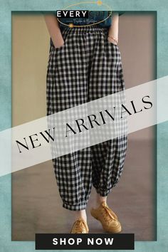 Casual Black Plaid Pockets Patchwork Cotton Lantern Pants Summer Patchwork Relaxed Fit Ankle-length Bottoms, Black Patchwork Pants For Spring, Black Patchwork Bottoms With Relaxed Fit, Black Relaxed Fit Bottoms With Patchwork, Black Relaxed Fit Patchwork Bottoms, Patchwork Straight Leg Pants For Work, Casual Patchwork Bottoms For Work, Relaxed Fit Black Bottoms With Patchwork, Black Patchwork Bottoms For Summer