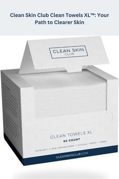 Embrace clearer skin with Clean Skin Club Clean Towels XL™. These biobased, dermatologist-approved face towels are clinically shown to reduce irritation and redness. Always have a clean, bacteria-free towel for your face. #ClearerSkin #BiobasedTowels #VeganSkincare #DermatologistApproved #EcoFriendlyBeauty Face Towel, Facial Cleansing, Facial Wash, Clean Skin, Makeup Skin Care, Clear Skin, Makeup Remover