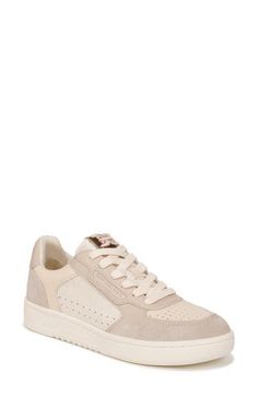 Great for running errands or bringing a casual vibe to your outfit, this low-profile leather sneaker features bold perforations along the sides and toe. Lace-up style Removable insole Leather upper and lining/rubber sole Imported White Sole Leather Platform Sneakers With Perforations, Leather Platform Sneakers With Perforations, Sporty Leather High-top Sneakers With Perforations, Suede High-top Sneakers With Perforations, High-top Suede Sneakers With Perforations, Leather High-top Platform Sneakers With Perforations, Suede High-top Sneakers With Perforated Toe Box, Suede High-top Lace-up Sneakers With Perforated Toe Box, Sporty Leather High-top Sneakers With Perforated Toe Box