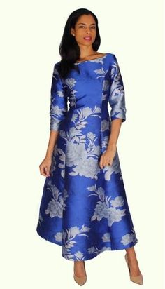 Diana 8588 1 piece Brocade Maxi Dress Colors: Navy, Royal Sizes: 8, 10, 12, 14, 16, 18, 20, 22, 24 Midi Length Jacquard Dress With Floral Print, Elegant Brocade Dress For Occasion Wear, Festive Party Dresses In Jacquard Material, Festive Brocade Dress For Formal Occasions, Festive Brocade Formal Dress, Festive Party Dress In Jacquard, Blue Dresses For Festive Occasions, Festive Formal Brocade Dress, Festive Jacquard Party Dress