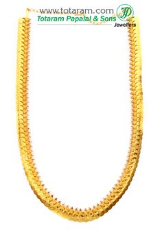 22 Karat Gold 'Lakshmi Kasu' Mala / Long Kasulaperu with Red Stones
   - 235-GN103 - in 61.000 Grams for USD $4605.99. 
Made in India by Totaram Jewelers Online this product is in Gold - 22 Karat BIS Hallmark 916 KDM Gold  & is an excellent gift for Adult - Women. Ships fully insured with secured guaranteed delivery for free with your order over $250 from New Jersey USA & comes with 30 days exchange policy. Kasumalai Designs, Kasu Mala, Indian Gold Jewelry, 22k Gold Necklace, 22k Gold Jewelry, India Gift, Red Stones, Gold Jewelry Stores, Gold Jewelry Indian