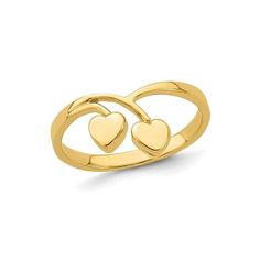 A beautiful gleaming 14 karat yellow gold open multi-heart V ring. This gold ring weighs 1.64 grams. 14K Yellow Gold Double Heart Drop V Ring (SIZE 6) Gender: female.  Age Group: adult. Gold Stackable Open Rings For Valentine's Day, Valentine's Day Gold Stackable Open Rings, Yellow Gold Stackable Rings For Valentine's Day, Valentine's Day Yellow Gold Stackable Rings, Gold Stackable Rings For Anniversary On Valentine's Day, Gold Double Heart Ring For Mother's Day, Gold Heart Ring For Promise, Mother's Day, Gold Heart Cut Stackable Rings For Valentine's Day, Valentine's Day Double Heart Yellow Gold Ring