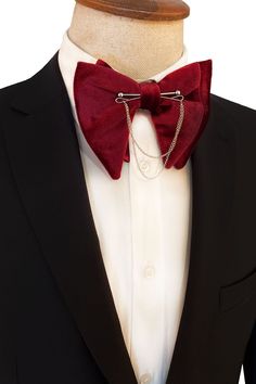 The Product Is Made Of Velvet Neck Size Adjustable Length 13cm Width 10cm It can be used in weddings and special invitations together with the groom. *Collar Pin is SILVER COLOR. Elegant Red Suit And Tie Accessories For Groom, Luxury Fitted Ties For Wedding, Elegant Wedding Bow With Ties, Elegant Wedding Tuxedo With Satin Bow, Elegant Red Bow With Butterfly Knot, Red Dapper Ties For Wedding, Red Dapper Tie For Wedding, Fitted Tuxedo With Bow Tie For Wedding, Dapper Wedding Tuxedo With Ties