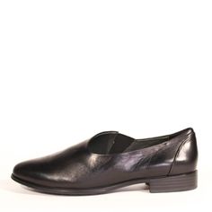 Sleek, chic, and comfortable is the motto of these DONEL slip-on leather loafer styled flats. Upper: Leather Office Slip-ons With Textured Sole And Almond Toe, Textured Sole Closed Toe Slip-ons For Office, Office Slip-ons With Rubber Sole, Slip-on Flat Shoes For Work, Flat Slip-ons For Work, Flat Slip-ons For Workwear, Business Casual Closed Toe Slip-ons With Leather Sole, Sleek Round Toe Slip-ons For Office, Business Casual Slip-ons With Leather Sole And Flat Heel