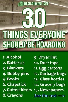 30 Things Everyone Should Be Hoarding Survival Stockpile List, How To Fortify Your Home, Survival Pack List, Survival Supplies List, Winter Power Outage Survival, Prepers Survival Guide, Doomsday Prepping List, Ww3 Prepping