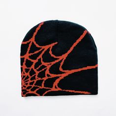 Y2K 2000s knitted warm spider web beanie / spiderweb beanie hat. Y2K hip hop punk skater skull cap Black with red web detailing Super warm and cosy Unisex adults 90s Y2K beanie FULLY TRACKABLE SHIPPING SERVICE. UK AND WORLDWIDE SHIPPING. Streetwear Knitted Beanie Cap, Knitted Beanie For Streetwear, Knitted Cap For Streetwear, Knitted Hats For Streetwear, Knitted Cap Style Hat For Streetwear, Red Beanie For Streetwear, Black Knitted Hat For Streetwear, Black One Size Streetwear Hats, Snapback Hats For Halloween Streetwear