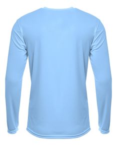 Men's Sprint Long Sleeve T-Shirt - LIGHT BLUE - 3XL | A4 Men's Sprint Long Sleeve T-Shirt in Light Blue Size 3XL | Polyester Green Shirt Men, Costume Concept, Water Shirt, Kaos Oblong, Yellow Lime, Green Shirt, Shirt Mockup, Pastel Blue, Blue Man