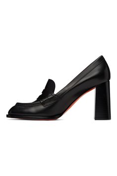 Santoni: Black Court Heels | SSENSE Court Heels, Leather Heels, Clothing Accessories, Perfect Clothing, Outfit Accessories, For Women, Heels, Free Shipping, Black