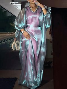 Lasaky - Beautifully Simple V Neckline Formal Wear Mother Of The Bride Dresses Hijab, Evening Dresses Plus Size Classy, African Wedding Guest Dress, Boubou Gown Styles, Boubou Gown, Evening Dress Plus Size, Modest Christian Clothing, Dark Purple Dress, Organza Styles