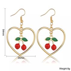 Super cute! ♥️ PRODUCT INFORMATION: Drop earrings Metal Zinc alloy material golden plated Trendy Hoop Earrings Made Of Alloy, Trendy Alloy Hoop Earrings, Trendy Gold Alloy Hoop Earrings, Trendy Valentine's Day Hoop Earrings, Valentine's Day Heart-shaped Alloy Earrings, Trendy Metal Heart-shaped Hoop Earrings, Heart-shaped Alloy Earrings For Gift, Trendy Dangle Hoop Earrings In Alloy, Gold Heart Hoop Earrings For Party