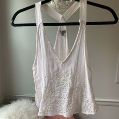 -V Neck -Racerback -Never Worn! -Thick Material -Very Flattering Urban Outfitters Tops, Urban Outfitters, Womens Tops, Tank Tops, Cream, Women Shopping, Clothes, Color