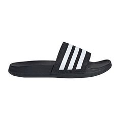 Whether for shower or the beach, these Adidas slides keep kids on the go with a quick-drying design. The bandage upper ensures a cozy fit, and the lightweight style is easy to pack up and take along. Every step stays comfortable thanks to a soft, contoured footbed.Closure Type: Slip-OnShoe Heel Height: FlatUpper/Outer Base Material: 100% SyntheticShoe Lining Material: SyntheticSole Material Content: 100% SyntheticToe Type: Open Toe, Round ToeHeel Style: Flat HeelCountry of Origin: Imported Adidas Sporty Slides For Summer, Black Sandals For Water Sports And Summer, Adidas Slides For Swimming In Summer, Adidas Sandals For Spring Swimming, Black Sandals For Water Sports In Summer, Sporty Slippers For Beach In Summer, Sporty Beach Slippers For Summer, Adidas Slide Sandals For Sports, Adidas Sporty Flip Flops For Sports