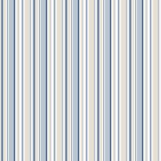 a blue and white striped wallpaper pattern