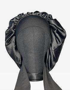 Feel gorgeous, sexy, and luxurious in this beautiful personalized satin hair bonnet. Perfect for bed time and everyday wear our bonnets protect your hair from frizz to preserve any hairstyle! The cap is made of satin and the wide edge band is made of a soft, breathable, polyester/spandex material. Premium-quality satin Wide band to keep edges smooth Adjustable with bow-tie Large size to comfortably fit over thick textures or long hairstyles. Product Measurement Crown: 19.7 inches Wash & Care ins Long Hairstyles, Satin Hair Bonnet, Silk Hair Bonnets, Tie Hair, Satin Bonnet, Hair Bonnet, Bed Time, Silk Hair, Vinyl Colors