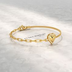 Introducing our exquisite Dainty Diamond Heart Paperclip & Cuban 50-50 Bracelet. Crafted from gleaming 10K, 14K, or 18K gold, this bracelet embodies elegance and durability. Its intricate paperclip design, adorned with a sparkling diamond heart, adds a touch of shimmer to your everyday look. Perfect for minimalist jewelry enthusiasts, this bracelet can be personalized with an engraved message, making it a cherished keepsake. Its versatile style complements both casual and formal attire, making i Luxury Wedding Heart Bracelet With Heart Charm, Valentine's Day Anniversary Jubilee Diamond Bracelet, Heart-shaped Yellow Gold Bracelets For Formal Occasions, Heart-shaped Yellow Gold Formal Bracelets, Yellow Gold Jubilee Heart Bracelet, Formal Heart-shaped Yellow Gold Bracelets, Formal Yellow Gold Heart Bracelets, Classic Heart Jubilee Bracelet For Valentine's Day, Luxury Heart Charm Bracelet For Anniversary