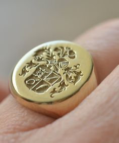 Family Crest Ring, Family Crest Rings, College Logo, Silver Signet Ring, Family Crest, Product Photos, Signet Ring, Coat Of Arms, Rose Gold Plates