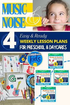 the four weekly lesson plans for preschool and daycares