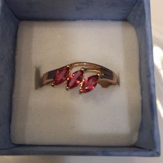 And Lovely 18 K Gold Plated Red Ruby Ring Size 9. I Will Ship The Same Day. Women’s Ring Red Garnet Ring For Gift, Red Gemstone Ring For Gift, Red Ruby Birthstone Ring For Promise, Red Ruby Birthstone Promise Ring, Red Ruby Promise Ring Birthstone, Red Ring Jewelry For Gift, Red Ruby Gemstone Rings, Red Birthstone Ring For Promise, Red Birthstone Rings For Formal Occasions