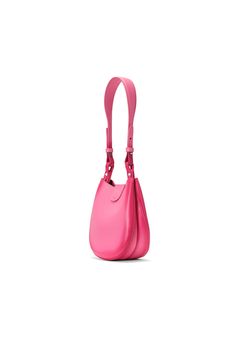 Matte blush calfskin small saddle bag Hot pink oil-edge, threading, and lining details Fold-over flap with magnetic closure Embossed logo Two leather straps of different lengths: a short one for side-shoulder baguette carry, and a long one for crossbody carry One bonus inner pouch, detachable with a chain -------------- Bag size: approximately 7.5” W x 7” H x 3” D (19 cm x 17.5 cm x 7.5 cm) One shorter adjustable leather strap with a drop of approximately 8.5" to 9.5" (22 cm to 24 cm) One longer Chic Calf Leather Saddle Bag With Adjustable Strap, Classic Pink Leather Bag, Chic Pink Saddle Bag For Everyday Use, Pink Calf Leather Bag With Detachable Strap, Pink Leather-lined Shoulder Bag For Evening, Classic Leather Shoulder Bag For Spring, Pink Shoulder Bag With Leather Lining For Evening, Pink Calf Leather Bag For Formal Occasions, Pink Bags With Leather Lining For Daily Use