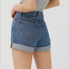 Bdg High-Waisted Mom Shorts, Medium Wash. Brand New Without Tags Retro Denim Bottoms With Built-in Shorts, High Rise Jeans With Pockets By Urban Outfitters, Urban Outfitters High Rise Jeans With Pockets, Casual High-waisted Jean Shorts With Belt Loops, Trendy High Waist Shorts From Urban Outfitters, Casual Cutoff Jean Shorts With Belt Loops, Urban Outfitters High Waist Fitted Shorts, Retro High Waist Jean Shorts With Belt Loops, Urban Outfitters High-waisted Fitted Shorts