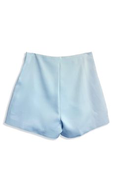 The Icy Blue hue of these shorts creates a cooly sophisticated pallette that can take you from lunch at the beachside, shopping downtown and onto dinner and drinks. Pairs perfectly with the matching One Shoulder Icy Blue Top. Two mother-of-pearl buttons accent the waist and hips. XS-XL SSW24083 *Available to ship July 15th Bermuda Bottoms With Built-in Shorts For Poolside, High Waist Bermuda Shorts With Built-in Shorts For Beach, High-waist Bermuda Shorts With Built-in Shorts For Beach, Solid Short Length Bottoms For Summer, Light Blue Beachwear Shorts, Chic Beach Bottoms With Built-in Shorts, Blue Shorts For Poolside, Blue Beachwear Shorts For Summer, Blue Poolside Shorts