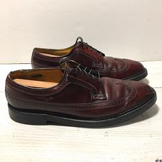 Florsheim Vintage Imperial 93605 Shell Cordovan 10.5 D Longwing V Cleat 5 Nail Nail Color, Derby, Men's Shoes, Oxford, Shells, Size 10, Man Shop, 10 Things, Color