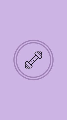 a drawing of a screwdriver in a circle on a purple background with black outline