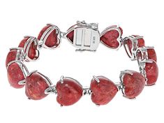 Introducing our enchanting Red Coral bracelet! This delightful piece is perfect for adding a touch of whimsy to any outfit. The intricate design features delicate hearts that gracefully wrap around your wrist, creating an air of elegance and charm. Whether you're dressing up for a special occasion or simply want to elevate your everyday look, this bracelet is sure to capture attention wherever you go. Stainless Steel Tongue. Elegant Red Jewelry With Heart Charm, Elegant Heart Bangle Bracelet For Valentine's Day, Formal Valentine's Day Bracelet Jewelry, Elegant Adjustable Sterling Silver Bracelet For Valentine's Day, Elegant Sterling Silver Bracelet For Valentine's Day, Adjustable Bracelets For Valentine's Day Formal, Red Bracelets With Heart Beads, Adjustable Sterling Silver Bracelet With Heart Charm, Elegant Adjustable Sterling Silver Bracelet With Heart Charm