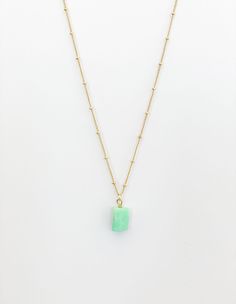 This Chrysoprase Necklace is the perfect gift for that special someone in your life. The beautiful green stone is said to promote positive energy and bring good luck, making it the perfect accessory for any occasion. Don't miss out on this must-have piece! Gorgeous, genuine Chrysoprase pendant necklace. The Chrysoprase pendant has the most stunning vivid shades of deep aqua green which creates a nice contrast to the rich brown color of the matrix, all sides have beautiful colors.

Spiritual prot