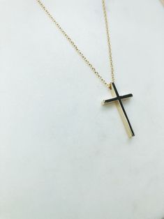 "Gold cross necklace, cross necklace, religious necklace cross, religious gift, simple cross necklace, gold necklace, religious gifts women Simple and elegant shiny gold plated cross necklace. D E T A I L S: * Gold plated cross pendant charm 13mm x 23mm * gold plated chain *Shown at 18\" length SHIPPING: *Free domestic shipping on all orders PACKAGING: *All pieces come beautifully packaged, perfect for gift giving. Find more to ❤️ here: http://etsy.com/shop/thejewelrystandard" Everyday Minimalist Cross Pendant Necklace, Minimalist Daily Wear Cross Pendant Necklace, Minimalist Everyday Cross Necklace, Simple Yellow Gold Cross Necklace, Minimalist Cross Necklace With Clavicle Chain, Simple Everyday Cross Pendant Necklace, Simple Everyday Cross Necklace, Everyday Cross Necklace With Clavicle Chain, Minimalist Crucifix Cross Necklace With Clavicle Chain