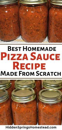 the best homemade pizza sauce recipe made from scratch is so delicious and easy to make