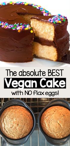 the best vegan cake with no flax eggs