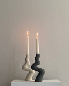 M33C Candle Holder Set Glaze Black Ceramic Candle, Ceramic Candle Stick, Candle Stick Holders, Hand Building, Single Candle, Mantel Shelf, Ceramic Candle Holders, Building Techniques, Stoneware Ceramics