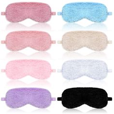 PRICES MAY VARY. What you will get: for this package you will receive 8 pieces of eye covers in 8 different colors, you can sleep better whether at home or in travel, the sufficient quantity can meet your daily use and replacement Comfortable and breathable material: our nap sleeping eye mask adopting soft silk and furry fabric, is comfortable to wear, breathable and has good shading effect, is a nice travel accessory choice to help you feel rested and refreshed Give you a nice sleeping: the bli Slumber Party Favors, Women Sleeping, Sleep Over, Sleep Masks, Eye Cover, Fall Asleep Faster, Eye Masks, Adjustable Headband, Slumber Party