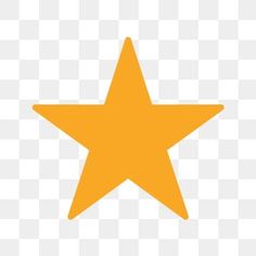 an orange star on a white background, with no image or text to describe it