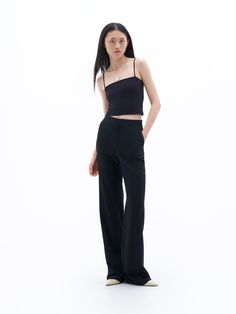 Marlow Trouser Next Fashion, Trouser Style, Japanese Fabric, Straight Leg Trousers, Bandeau Top, Tailored Trousers, High Waisted Trousers, Long Length, Straight Leg Pants