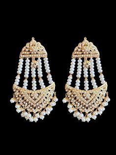 Jhoomar earrings 92.5 silver - gold plated made using fresh water pearls gwt-34.68 GMs Pearl Chandbali Earrings For Receptions, Festive Pearl Bridal Earrings With Stone Work, Gold Plated Temple Jewelry Danglers With Stone Work, Bollywood Style Silver Pearl Earrings, White Hand Set Chandelier Earrings For Celebrations, Festive Pearl Bridal Earrings With Tilla, White Pearl Chandbali Earrings, Elegant Pearl Chandbali Bridal Earrings With Tilla, Pearl Bridal Earrings With Meenakari For Celebration