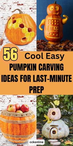 pumpkin carving ideas for last - minute prep