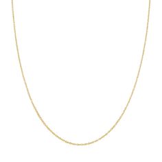 A classic solid gold cable chain necklace to stack, wear alone, or add your favorite charm to. Length: Adjustable 16-18" or 18-20" Solid 14K Gold Oval Link Cable Chain Necklace For Layering, Classic Chain Necklace For Layering, Yellow Gold Link Charm Necklace With Cable Chain, Yellow Gold Cable Chain Link Necklace, Dainty Charm Necklace With Cable Chain And Oval Link, Classic 14k Gold Cable Chain Necklace, Yellow Gold Charm Necklace In 14k With Cable Chain, Yellow Gold Charm Necklace With Cable Chain, Yellow Gold Charm Necklace With Oval Link Cable Chain