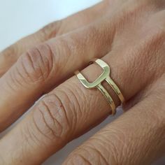 14K solid gold ring in a minimalist style for lovers of geometric shapes.◈ DETAILSWeight: 3gWidth upper part-9mm / 0.35''Thickness-1.3 mm / 0.05''◈ MATERIAL14K Solid Gold - Smooth,shiny,plain surface◈ ALSO AVAILABLE IN 14K/18K/9K Yellow, Rose, or White Gold◈ ENGRAVING is optional◈ SHIPPING is insured express and free worldwide◈ GIFT WRAPPING is included with every purchase✧ Back to my shop for more handcrafted gold jewelry:https://etsy.me/38Cs5ZlIf you have any questions, I will be happy to help Casual Gold Rings, Modern Rings In Recycled Gold, Tarnish Resistant, Geometric 14k Gold Jewelry, Minimalist Geometric 14k Gold Jewelry, Modern 14k Gold-filled Rings For Gifts, Bohemian Geometric Gold Jewelry, Gold Wrap Ring, Gold Rings Simple, Gold Anniversary