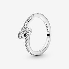 Forever Hearts Ring with Cubic Zirconia | Sterling silver | Pandora US Pandora Friendship Rings, Pandora Heart Ring, Hearts Entwined, Pandora Heart, Friendship Rings, Pandora Hearts, Love And Friendship, Pandora Rings, Romantic Gestures