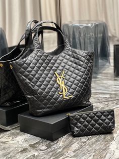 The Fashion Fable - SLY Bags - 751 A+ Excellent Quality; Contact us if you've any questions in your mind. Quilted Tote Bags, Icarly, Yves Saint Laurent Bags, Quilted Totes, Branded Handbags, Luxury Accessories, Chain Bags, Ysl Bag