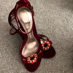 Never Worn, Brand New Velvet Sandals, Women's Shoes Sandals, Shoes Sandals, Size 6, Velvet, Women Shoes, Sandals, Brand New, Heels