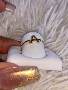 This beautiful genuine solid gold initial ring is the best addition to any ladies collection of precious jewelry. For birthday anniversary wedding engagement Christmas valentines and more These are Brand New 10K Real Yellow Gold Stamp : 10K Real Gold Approx Grams 1.01 Material: 10k Genuine Gold Size 7 Can be sized for an additional $45 per size 100% Authentic GOLD not plated Not refundable White Initial Ring Perfect For Gift, White Initial Ring As A Gift, Gold Monogram Initial Ring In Fine Jewelry Style, White Initial Ring For Gift, 14k Gold Initial Ring For Mother's Day Anniversary, Personalized Initial Ring In White For Anniversary, Personalized White Initial Ring For Anniversary, 14k Gold Monogram Jewelry For Anniversary, White Initial Ring For Anniversary