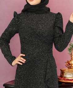 The fabric of the dress is 95 percent polyester and 5 percent elastin.  It is a lined dress.  The measurements of the dress in the picture are size 38, chest 92 cm, waist 72 cm, hips 96 cm.  Dress length is 160 cm. Plus Size Abaya, Dubai Dress, Abaya For Women, 95 Percent, Dress Abaya, Maxi Dress For Women, Maxi Gown Dress, Abaya Dress, Islamic Clothing