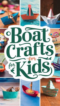 the cover of boat crafts for kids